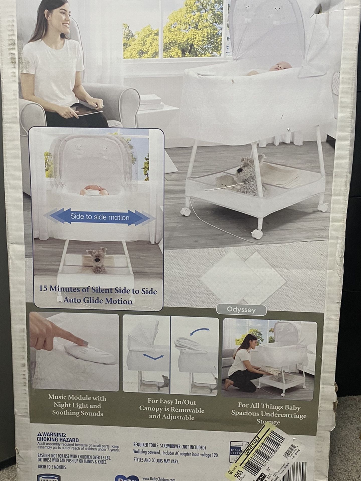 Silent auto Gliding Elite Bassinet