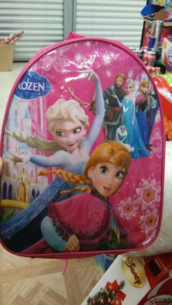 GIRLS BRAND NEW FROZEN BOOKBAGS PINK