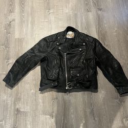 Leather Motorcycle Jacket 