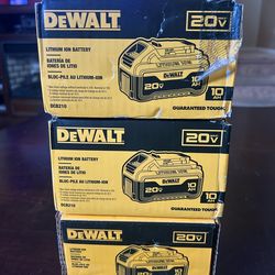 Dewalt 20v 10AH Batteries  ($85 each)