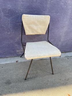MID CENTURY MODERN JOHN KEAL FOR PACIFIC IRON WIRE CHAIR ALL ORIGINAL