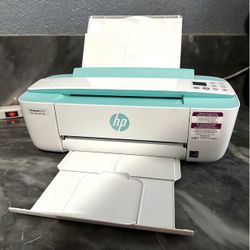HP DeskJet 3755 All-in-One Printer – Turquoise – Like New, Barely Used!