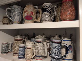 40x Vintage Beer Steins (Avon, German, Czech etc)