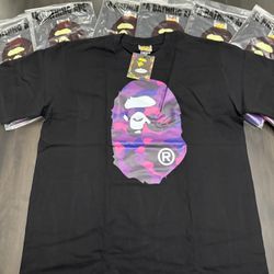 🦍 BAPE Purple Camo Ape Head Tee XL