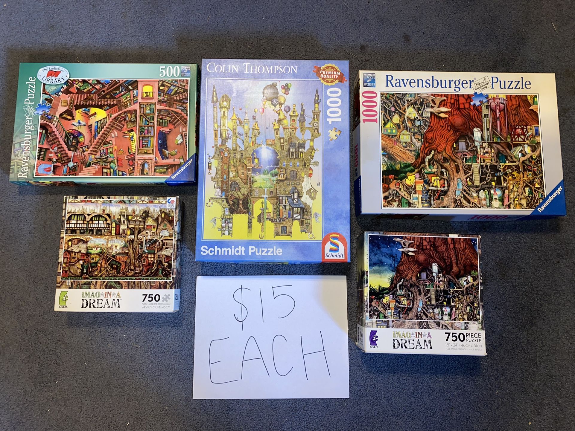 Variety of Ravensburger Puzzles