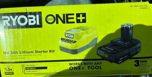Ryobi 1+18 V 2AH lithium starter kit