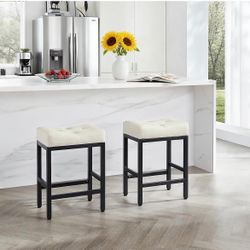 Light Grey Barstools 2pcs