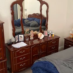 Dresser , Armorie , Two Night Stands Headboard 