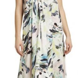 Halogen Multi Color Summer Dress Retails $99 Size L 