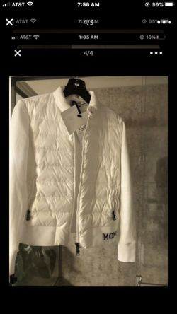 monclear white jacket new light weight