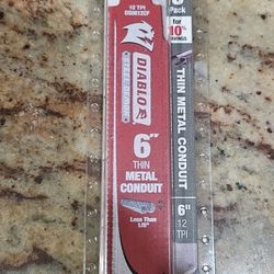 Diablo Steel Demon DS0612CF Sawzall Blades 6 inch Thin Metal Conduit 3 Pack
