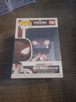 New Funko spiderman miles morales T.R.A.C.K. Suit #768