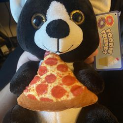 Dog Eating Pizza