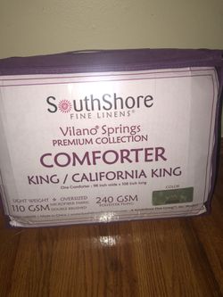 Comforter for a California king bed