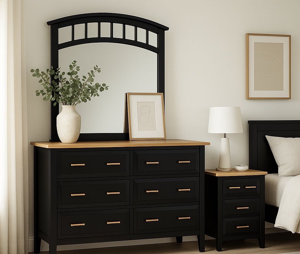 Dresser, Mirror & Nightstand 