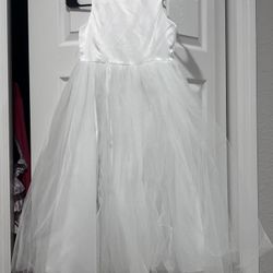 Flower Girl Dress With Detachable Tails 