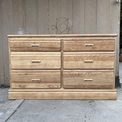 Gorgeous mid century raw wood dresser or console