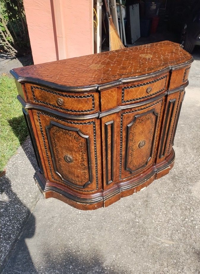 Victorian Antique Buffet Cabinet Credenza