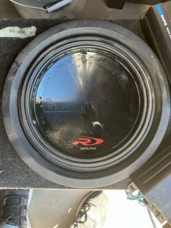 Audio combo 10  inch alpine black series with amp & capacitor
