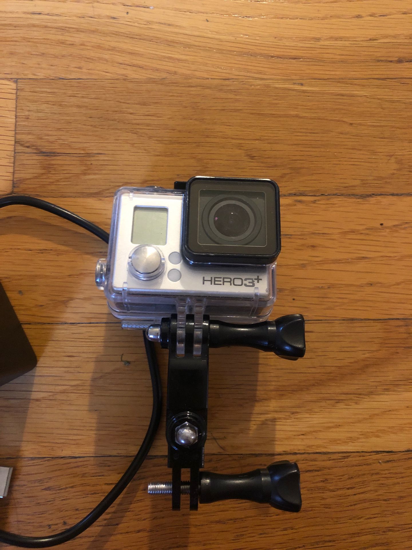 Go pro 3+ with charger and mounts