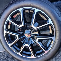 2026 NEW OEM ORIGINAL TAKEOFFS CHEVY TAHOE RST 22 INCH HAVE TPMS SENSORS TIRES BRIDGESTONE 99.99 % $ 2100