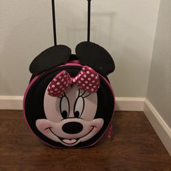 Minnie Mouse Childs Rolling Suitcase