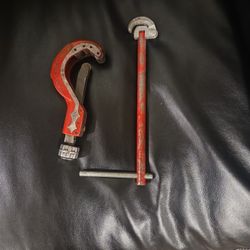 REED 1/ 4" - 2 3/8" Tubing Cutter  W/basin Wrech 