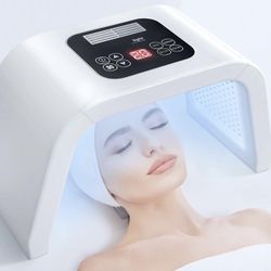 Led-Light-Therapy, Red Light Therapy for Face 7 in 1 Colors LED Facial Skin Care Tool Facial Neck Body Hand Skincare Mask 