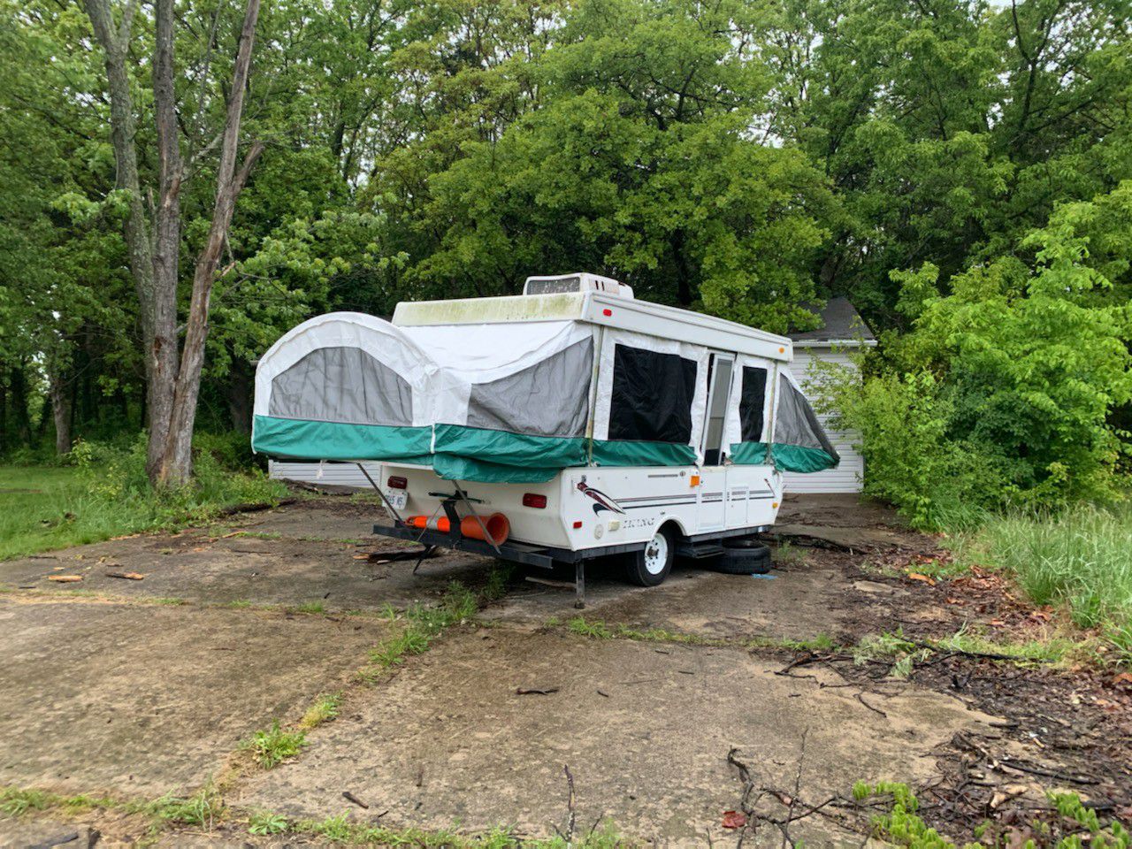 1984 homemade trailer with a viking shell