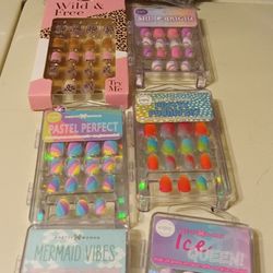 Nail Polish Kit And Press On Nails For Kids. Price Is For All.