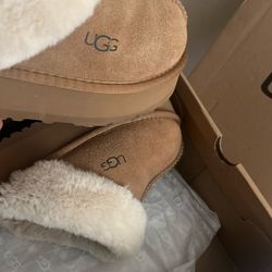 Brown Platform Uggs With Fur
