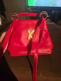 Paloma Picasso Red Leather Crossbody Bag