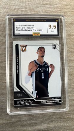 Victor Wembanyama 2023-24 Panini Instant RC GAS 9.5