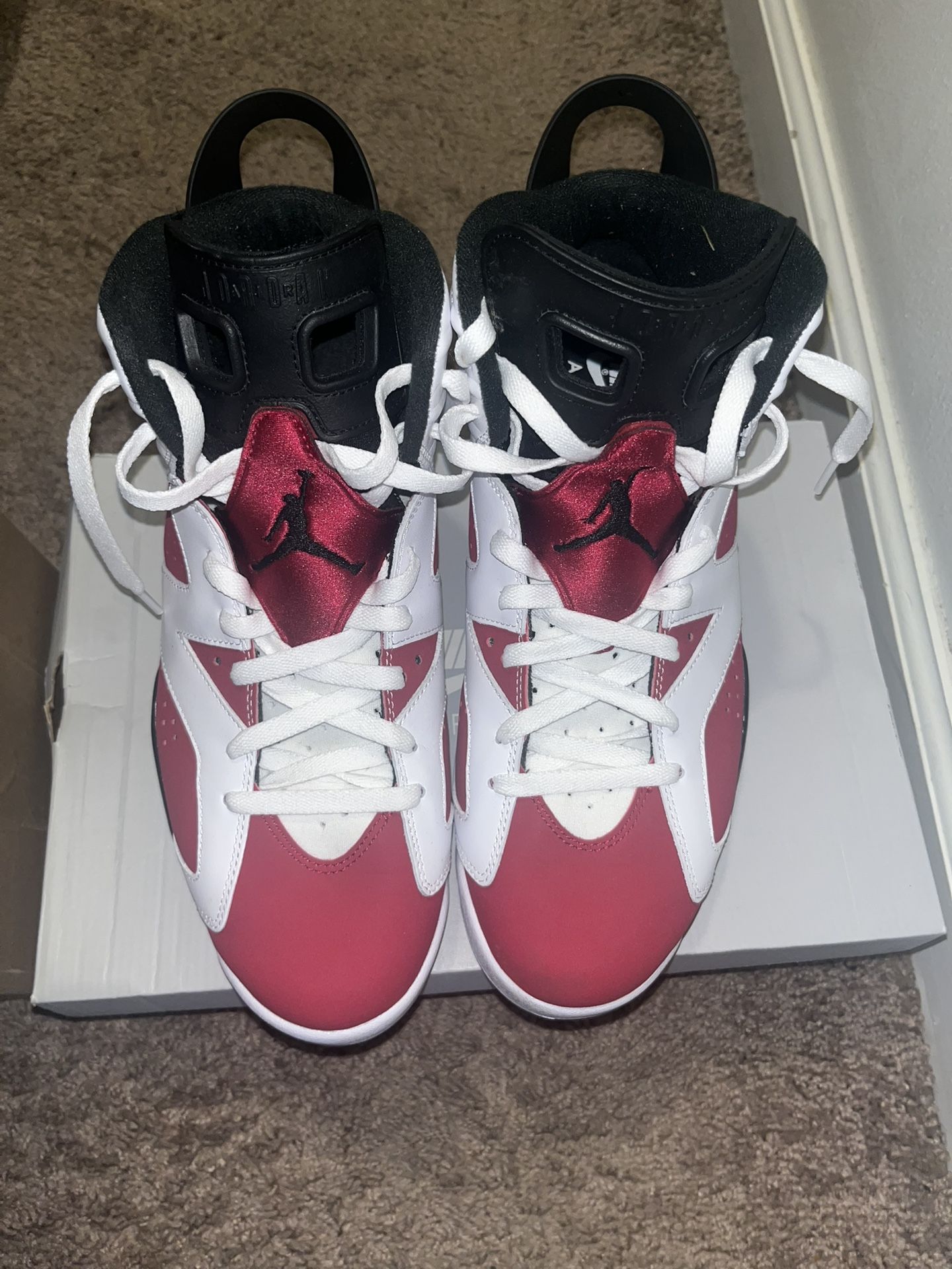 Retro Carmine 6s And Fitted 7 3/4 New