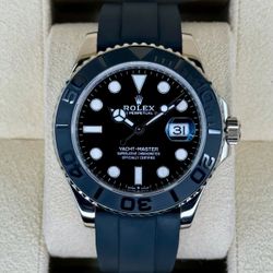 Rolex Yacht-Master 42mm 226659 18K White Gold Oysterflex Box and Papers   