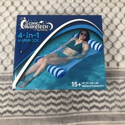 Cosmic Chameleon 4-in-1 Inflatable Pool Hammock (Only 2 Hammocks)