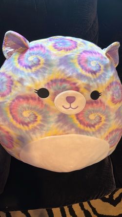 Squishmallow Tie-Dye Cat Plush