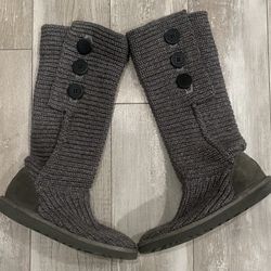 UGG Cable Knit Boots Womens Sz 7