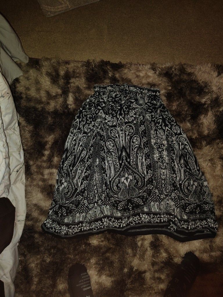 Black And White Skirt