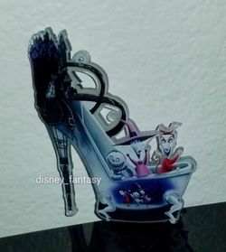 Disney Nightmare Before Christmas Lock Shock and Barrel Acrylic Heel Shoe Ornament