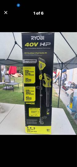 40V HP Brushless 650 CFM 160 MPH Cordless Leaf Blow and Carbon Fiber Live Chat String Trimmer with 4Ah Battery and Charger