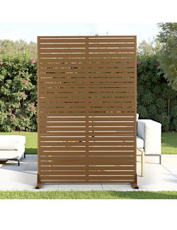 Outdoor Privacy Screen,72" H×47" W Metal Privacy Screen, Freestanding Privacy Fence Panels for Patio