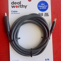 New HDMI TV Cable 6 FT