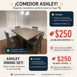 Comedor + 4 chairs