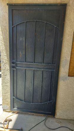 Security screen door
