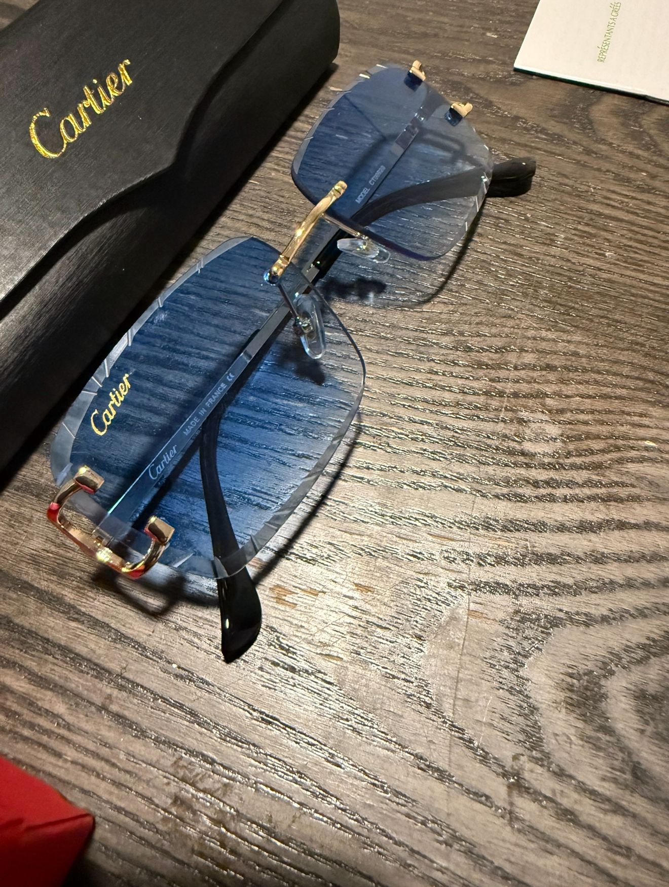 Cartier Glasses Blue