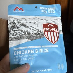 Camping Freeze Dried meals 