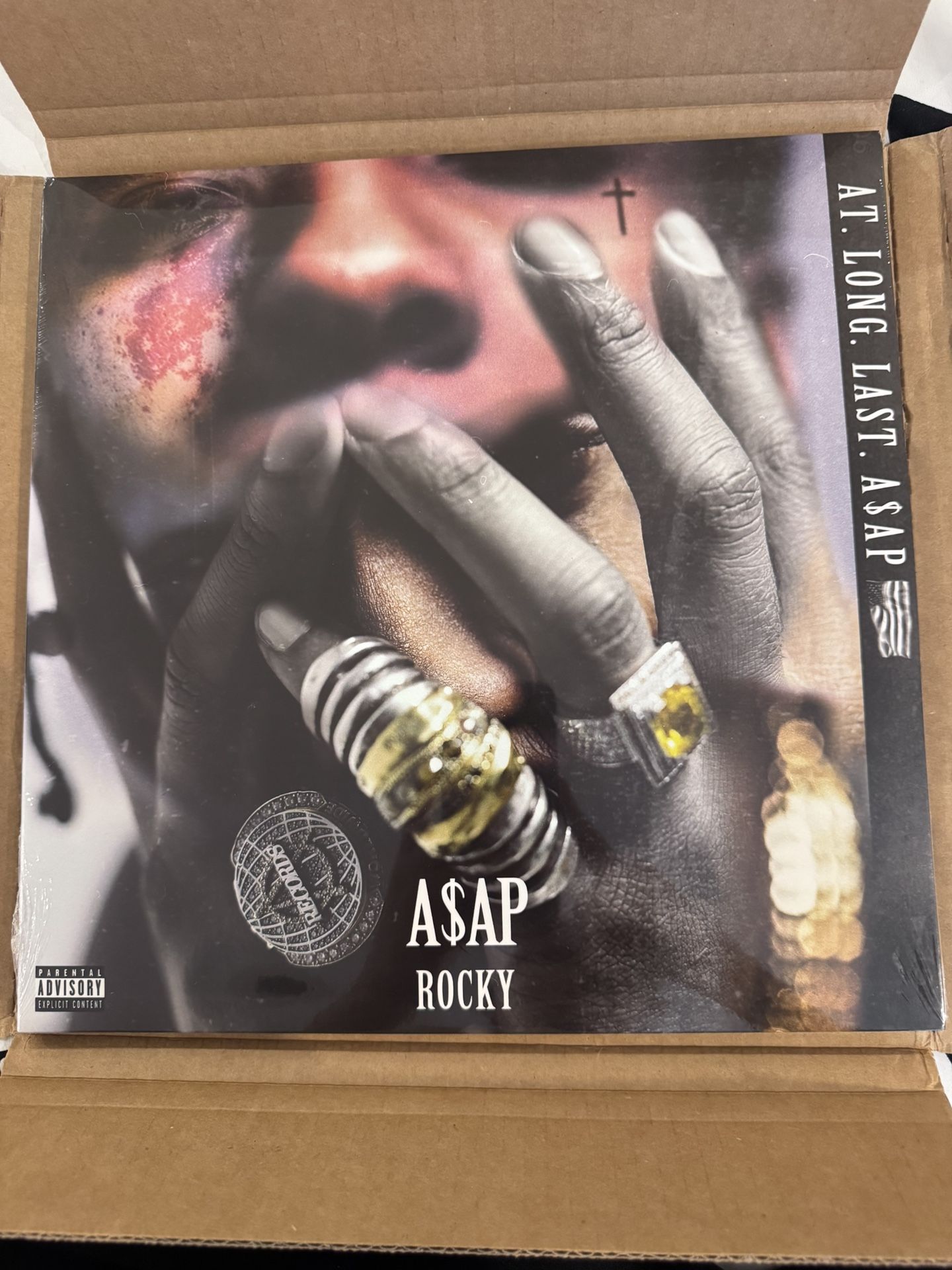 ASAP Rocky AT. LONG. LAST. A$AP. 2xLP Silver Vinyl Album No. 0699/1000