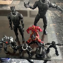 Hasbro Marvel ~ 11.5 In. 13 In Black Panther Lot 8 Action Figure  -