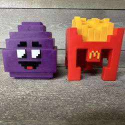 2025 McDonald’s A Minecraft Movie Adult Happy Meal Grimace Fries Egg TOY ONLY